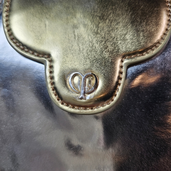 Cle De Peau Silver And Gold Metallic Mini Crossbody Bag With Chain Strap NEW - Picture 8 of 16